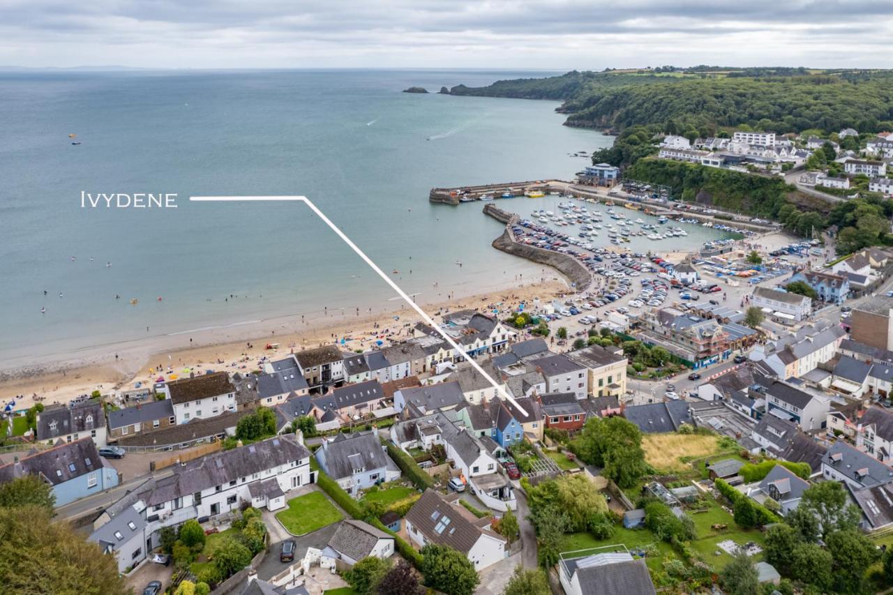 Ivydene - Beautiful Cottage, Stone Throw From Beach, Wonderful Sea Views Saundersfoot Exterior foto